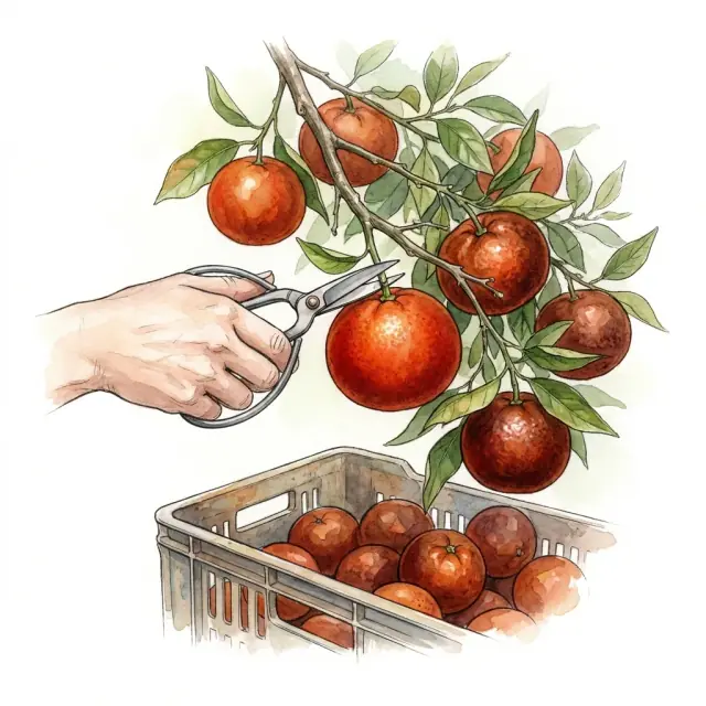 Mandarino híbrido: conservación en el árbol y recolección