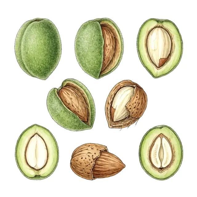 Almendra: lámina del fruto
