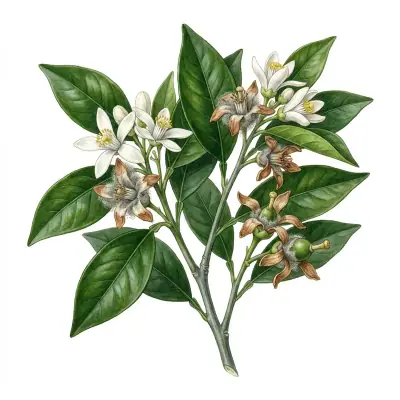 Podredumbre gris en cítricos: flores y frutos jóvenes con moho gris.