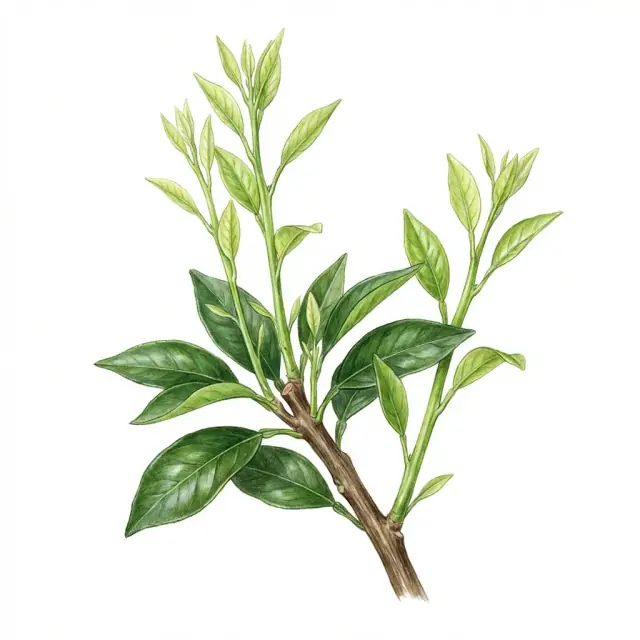 Naranjo: brotes