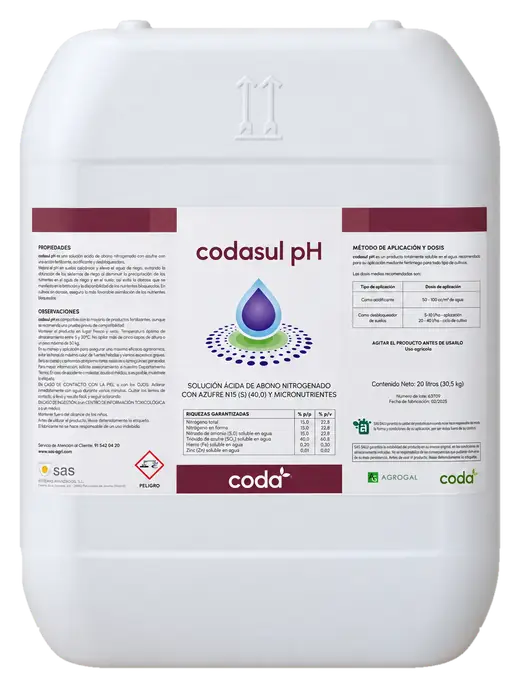 Envase de Codasul pH