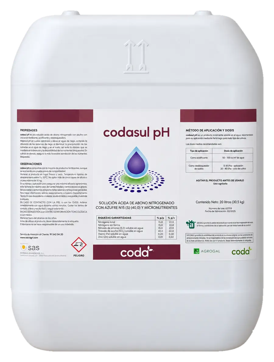 Envase de Codasul pH