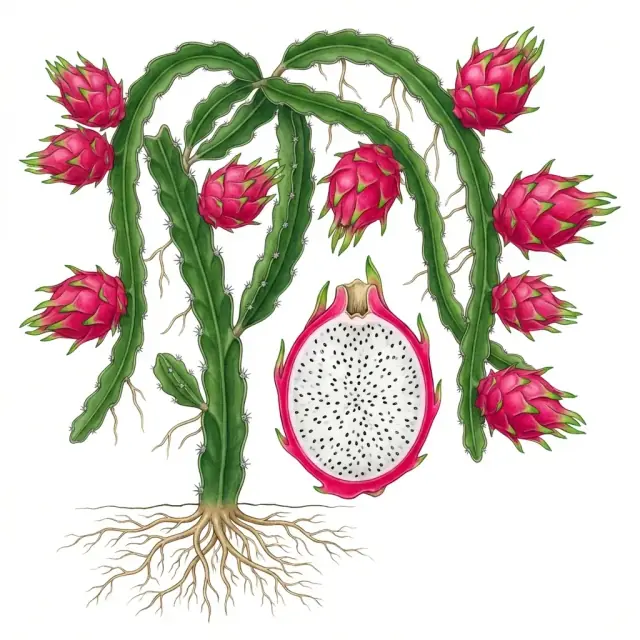 Pitahaya: color y grados brix