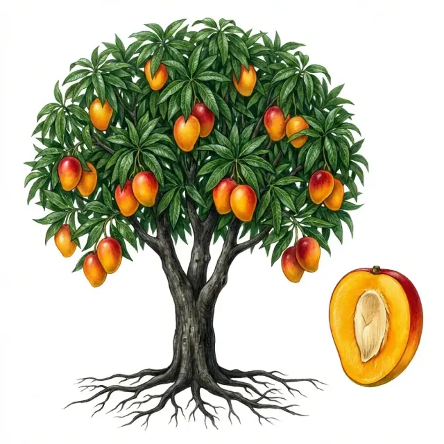 Mango: color y grados brix