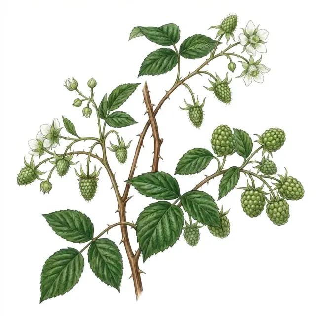 Frambuesa: desarrollo del fruto