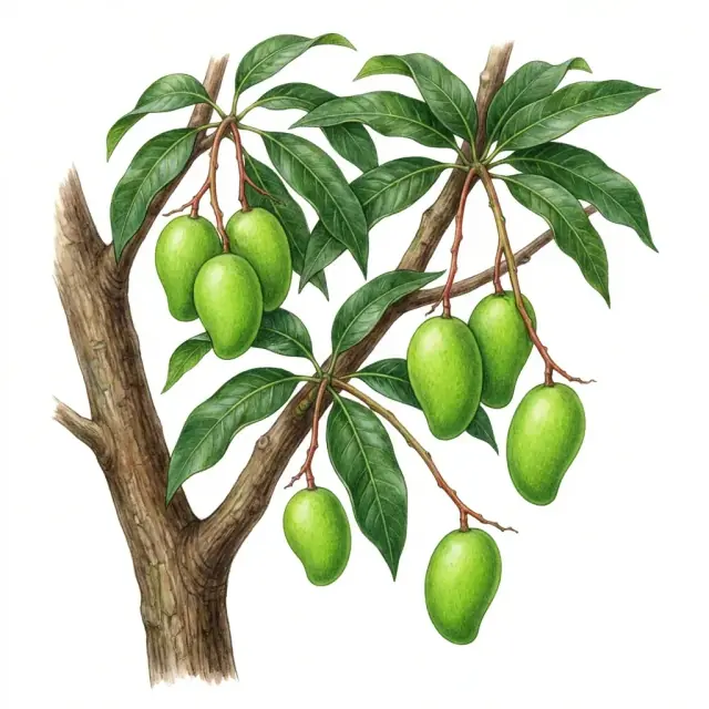 Mango: desarrollo del fruto