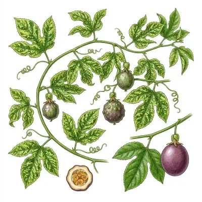 Endurecimiento del fruto en maracuyá: hojas con mosaico y frutos deformes de corteza gruesa.