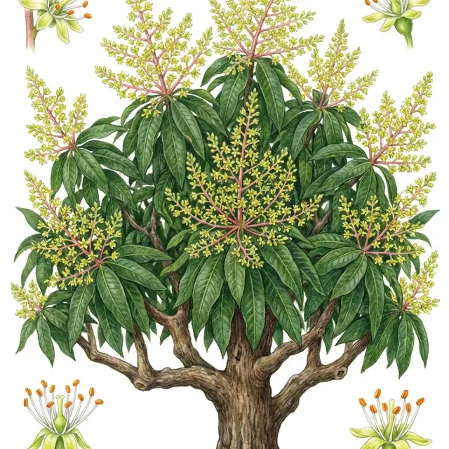 Mango: floración
