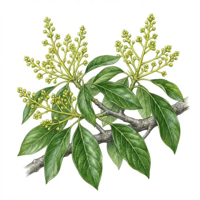 Aguacate: inflorescencias
