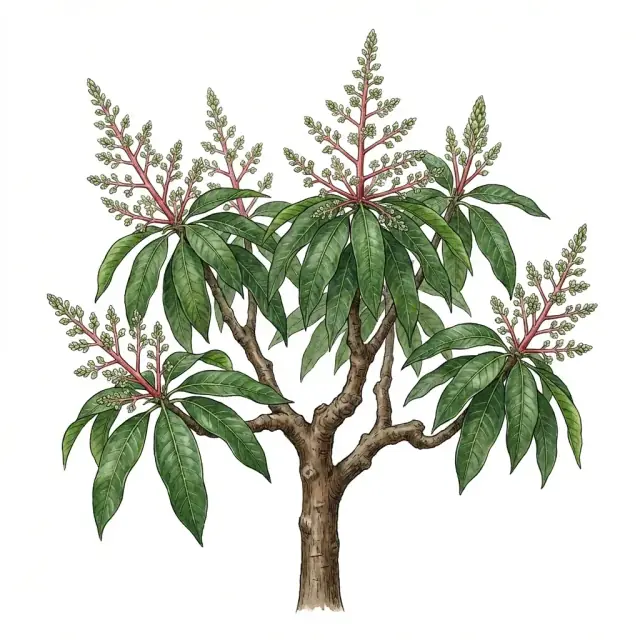 Mango: inflorescencias
