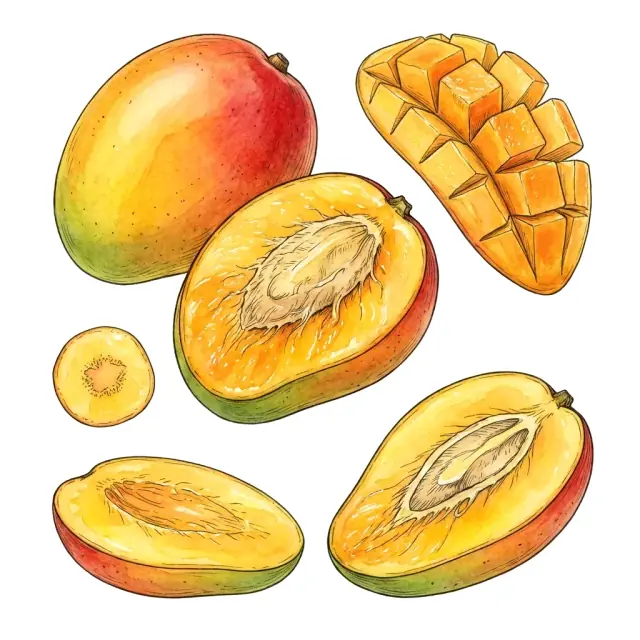 Mango: lámina del fruto