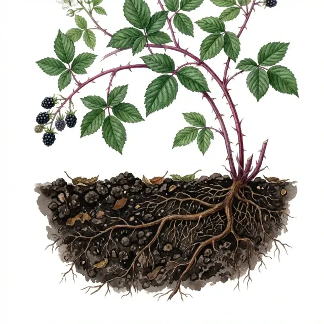 Mora: materia orgánica