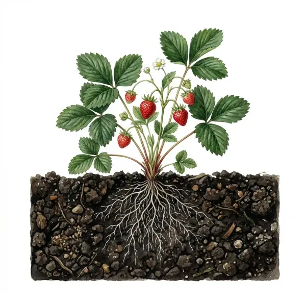Suelo vivo: fresas