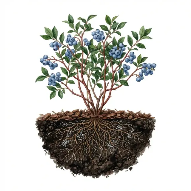 Arándano: materia orgánica