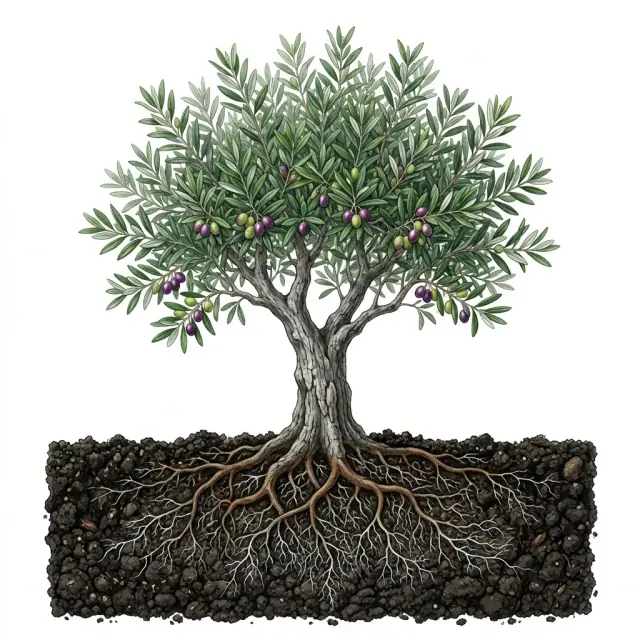 Olivo: materia orgánica