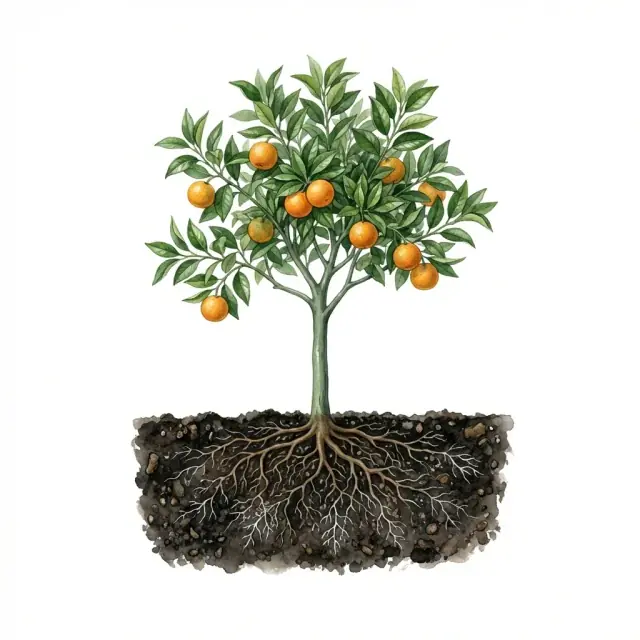 Naranjo: materia orgánica