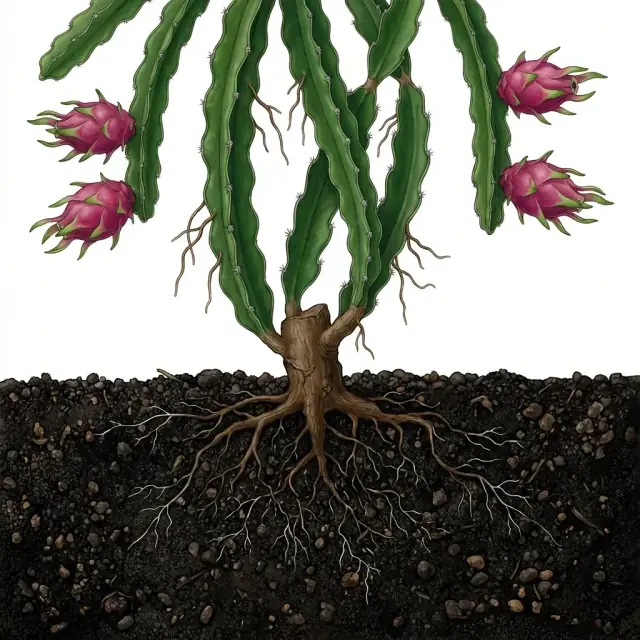 Pitahaya: materia orgánica