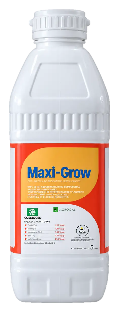 Envase de Maxi-Grow