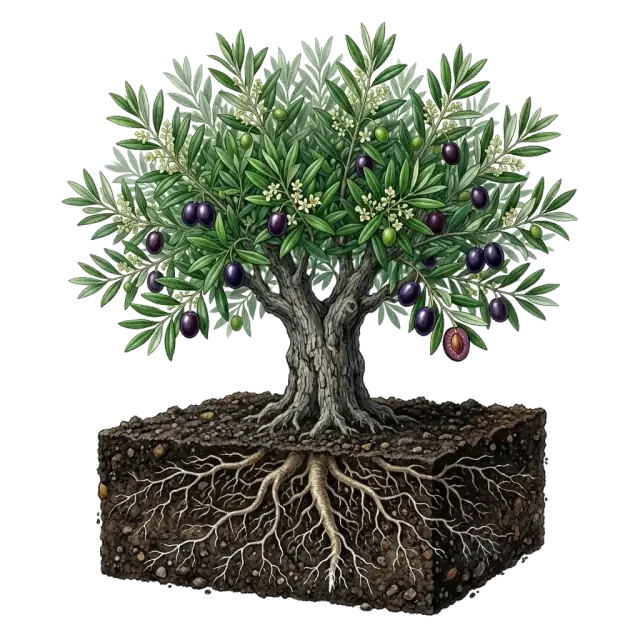 Olivo: planta entera