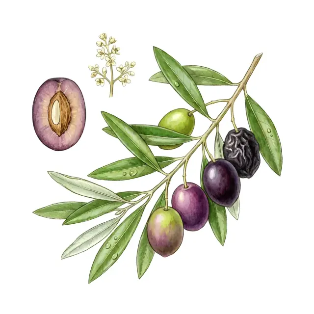 Aceituna: lámina del fruto