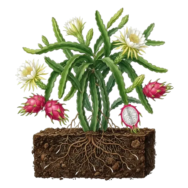 Pitahaya: planta entera
