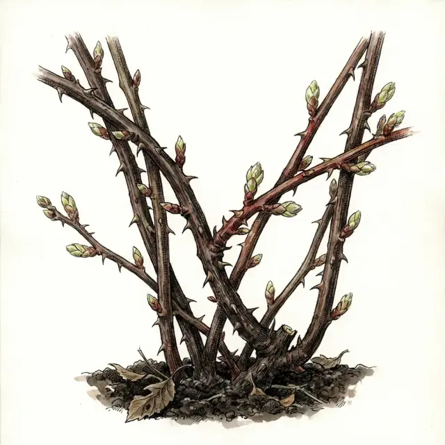 Mora: reposo y brotación