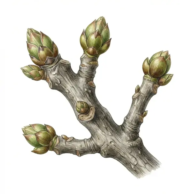 Aguacate: yemas